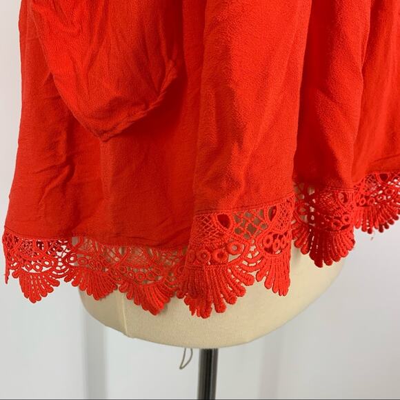 Lovers + Friends Life’s A Beach Red Off The Shoulder Top Women's Size XS - Picture 4 of 9